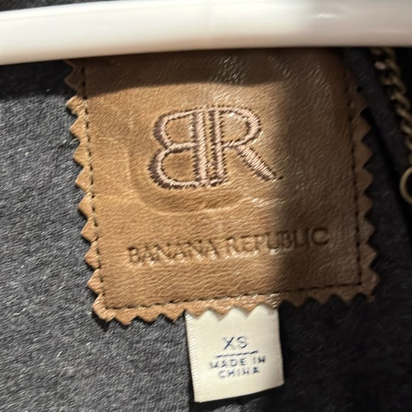 Banana Republic short leather jacket size xs - Picture 3 of 7